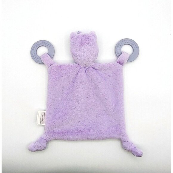 Bella Tunno Lovey Rattle Teether Knotted Soft Plush Toy Purple Unicorn - Picture 3 of 3